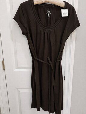 Bass Chocolate Brown Knit T-Shirt Dress NWT